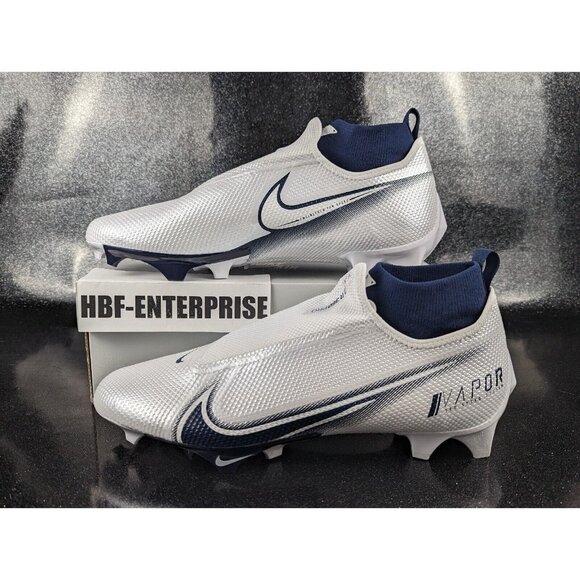 Nike Vapor Edge Pro 360 White Midnight Navy Football Men\'s Size 14.5 NEW